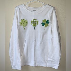 Sz 8 vintage Gymboree St Patrick’s day patty’s day long sleeve shamrock top